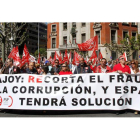 Imagen de archivo de una de las últimas manifestaciones en León, celebrada el pasado mes de mayo