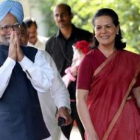 El primer ministro, Manmohan Singh, y la presidenta, Sonia Gandhi