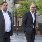 Oriol Junqueras y Raül Romeva, exvicepresident y exconseller de la Generalitat