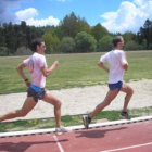 Sergio y Alejandro, durante una de las sesiones de preparación.