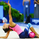 Sara Llana durante su participación en una competición.