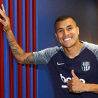 El central colombiano Jeison Murillo jugará en el Barcelona hasta final de temporada. FCB