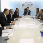 Mariano Rajoy presidió ayer la reunión del comité de dirección del partido.