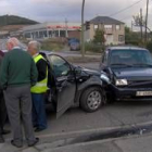 La colisión entre los dos vehículos se saldó sólo con daños materiales