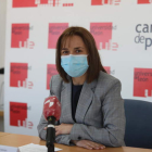 Flor Taboada, ayer en la presentación, en el campus. L. DE LA MATA