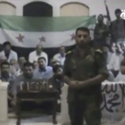 Imagen del vídeo difundido por los rebeldes donde se muestra a los secuestrados.