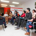 Francisco Fernández, ayer, en la reunión.
