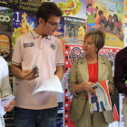 Susana Téllez, el responsable del Cima, Mari Crespo y Toñín Atanasio presentaron el programa de las fiestas de la Encina.