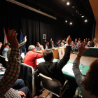 Momento en el que se votó a favor de la junta de portavoces, antes de elegir la de coordinación. A. F. BARREDO