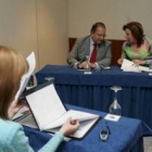 Eduardo Fernández y Rosa Urbón, en la inauguración de las jornadas, celebrada ayer