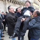 Folgueral, el 8 de marzo de 2013, tras el Pleno que le nombró alcalde de Ponferrada.