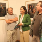 Amando Casado, Mar Palacio y José Tabernero, ayer en el campus de Ponferrada.