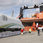 Embarque del primer AVE Talgo fabricado para Arabia Saudí.