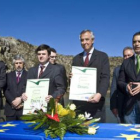 Rui Nuno Baleiras y Fernando Puig de la Bellacasa, durante la presentación de la Agrupación Europea