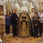 La magen nueva de la virgen en la iglesia de San Claudio.