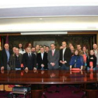 Los voluntarios y voluntarias de Protección Civil, en el acto de reconocimiento.