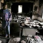 Más de ocho mil libros fueron destruidos por las llamas en el centro cultural alemán