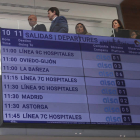 Las autoridades, en el repaso a la estación. RAMIRO