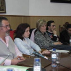 Los concejales del PP Rubio, Cordero, Roy, Rodríguez y Prieto, durante el Pleno de ayer