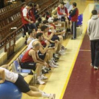 El plantel leonés, en un entrenamiento, está convencido de poder superar a La Laguna.