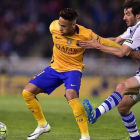 Neymar, durante un encuentro con el Barça.