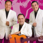 Los actuales integrantes del trío Los Panchos de México.