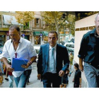 El juez Castro (derecha), el fiscal Horrach (centro) y un ayudante, durante la instrucción del 'caso Palma Arena'.