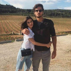 Feliciano López y Sandra Gago, en la primera imagen que el tenista cuelga en su cuenta de Instagram de los dos juntos.