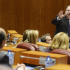 Juan Vicente Herrera comparece ante el pleno de las Cortes. NACHO GALLEGO