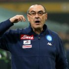 El entrenador del Nápoles, Maurizio Sarri