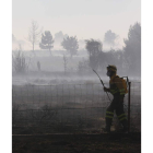 Incendio forestal en Camposagrado el verano pasado.