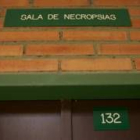 Acceso a la sala de necropsias de la Facultad de Veterinaria de León