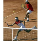 Nadal y Robredo se entrenaron ayer de cara al partido ante Italia