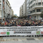 Imagen de archivo de una manifestación contra un ERE en Burgos.