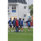 El conjunto berciano realizó ayer su último entrenamiento.