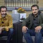 Los directores Jon Garaño y Aitor Arregi, en el festival de San Sebastián, donde compiten con Handia.
