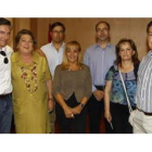 Carrasco posa con los diputados electos en la zona de León.
