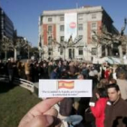 La concentración y la lectura del manifiesto tuvieron lugar en la plaza de la Inmaculada