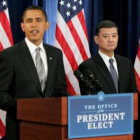 Obama presenta al nuevo responsable del departamento de veteranos de guerra, Eric Shinseki