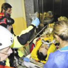 Kubica, tras sufrir el grave accidente.