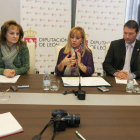 María Isabel Fresno, Isabel Carrasco y José Manuel Moro, ayer durante la presentación.