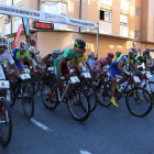 Molina, Francisco Pérez, Pedro Romero, José Márquez, Trujillo y Sardina en los primeros metros de la Bembibre Xtreme.