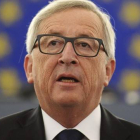El presidente de la Comisión, Jean-Claude Juncker, en Estrasburgo.
