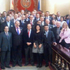 Representación leonesa en Madrid.