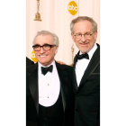 Los directores Martin Scorsese y Steven Spielberg.