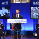 El primer ministro francés, Manuel Valls, durante la presentación del nuevo paquete de medidas contra la radicalización.