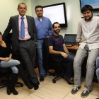 José Javier Chamorro, con parte de su equipo en Centum.