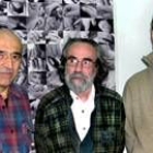 Los artistas José María Guijarro, Valcárcel Medina y Carlos de Gredos