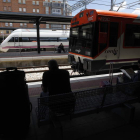 Estación provisional de Renfe de la capital leonesa, en una imagen de archivo.