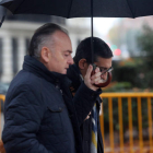 Pedro Vicente Sánchez, ayer cuando accedía a la Audiencia Nacional. BENITO ORDÓÑEZ